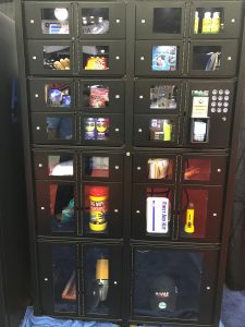 Locker vending machine with check-in/check-out capabilities